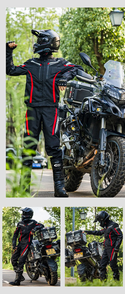 Jaqueta e Calça Impermeável para Motociclista