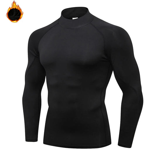 Camisa Térmica Masculina Gola Alta Manga Comprida